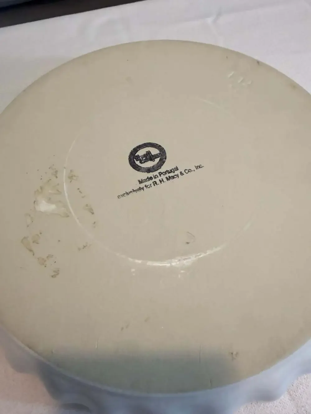 Vintage Tarte aux Pommes Grand-Mère Recipe Dish R.H. Macy & Co. Portugal